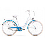 Bicykel Romet Angel 28" 3 prevodový Ver.1 M Bielo-modrý